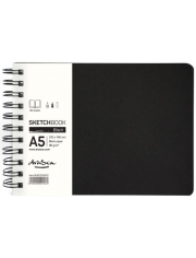 Скицник Drasca Black със спирала, А5, 80 л., пейзаж