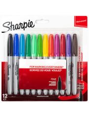 Комплект перманентни маркери Sharpie, 12 цвята