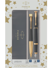 Комплект Parker - Химикалка и писалка Royal Urban Black GT