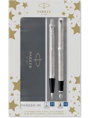 Комплект Parker - Химикалка и писалка Royal IM Stainless Steel