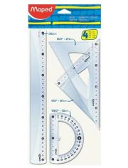 Комплект за чертане Maped, с линийка 30 см.