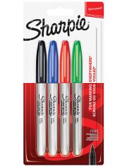 Комплект перманентни маркери Sharpie, 4 цвята
