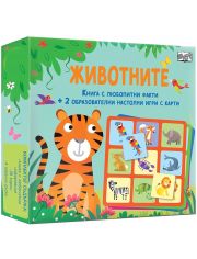 Животните: Книга с любопитни факти и 2 образователни настолни игри с карти