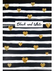 Тетрадка Black & White A4, 60 листа - широки редове