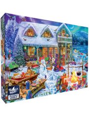 Пъзел Black Sea Puzzles - Зимни забавления, 1000 части