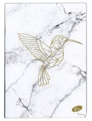 Тетрадка Marble А5, 60 листа - широки редове