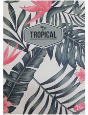 Тетрадка Elisa Tropical А5, 60 листа - широки редове