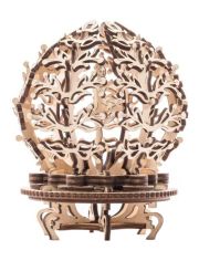 3D дървен пъзел Ugears - Цвете, 101 части