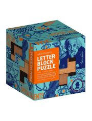 Дървен 3D пъзел Professor Puzzle: Einstein’s Letter Block, куб