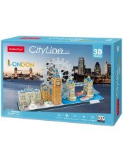 3D пъзел Cubic Fun Cityline - Лондон, 107 части