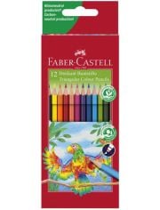 Триъгълни цветни моливи Faber-Castell, 12 цвята