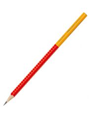 Графитен молив Faber-Castell Grip 2001 Two Tone, червен