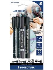 Комплект перманентни маркери Staedtler Lumocolor, 4 бр.