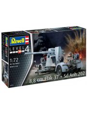 Сглобяем модел Revell - Зенитно оръдие 8,8 cm Flak 37 + Sd.Anh.202