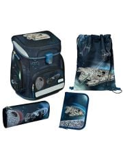 Комплект ученическа раница Scooli - Star Wars Millennium falcon, ергономик