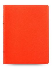Тефтер Filofax Notebook Saffiano A5 Bright Orange със скрита спирала и линирани листа