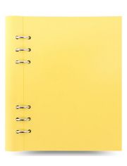 Тефтер Filofax Clipbook Classic Pastels A5 Notebook Lemon с метални рингове