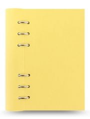 Тефтер Filofax Clipbook Classic Pastels Personal Notebook Lemon с метални рингове