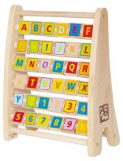 Дървено сметало с букви Hape