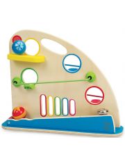 Дървена играчка Hape - Ролер с цветни топки