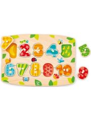 Дървен пъзел с цифри Hape