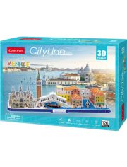 3D пъзел Cubic Fun Cityline - Venice, 126 части