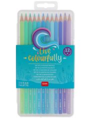 Цветни моливи Legami - Ocean, 12 бр.