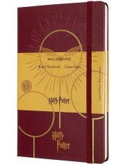 Класически тефтер Moleskine Limited Editions Harry Potter Quidditch с твърди корици и линирани страници