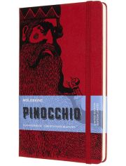 Класически тефтер Moleskine Pinocchio Mangiafuoco с твърди корици и нелинирани страници