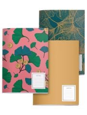 Комплект тефтери Miquelrius Pure Ginkgo, 3 бр.