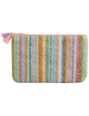 Плосък несесер Miquelrius Mallorca Zig Zag Raffia