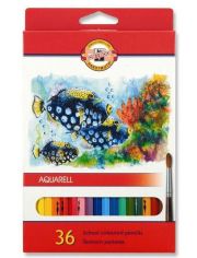 Цветни акварелни моливи Koh-I-Noor Aquarell, 36 цвята