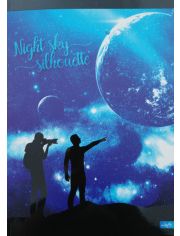 Тетрадка Lastva Night Sky А4, 96 листа с широки редове