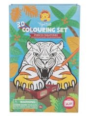 Творчески 3D комплект Tiger Tribe Fierce Creatures за оцветяване