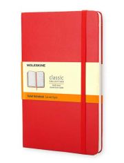 Голям червен тефтер Moleskine, линиран