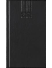 Черен джобен тефтер-органайзер Поло 2026