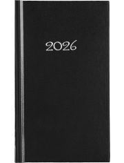 Черен джобен тефтер-органайзер Слим 2026