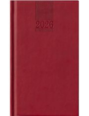 Червен джобен тефтер-органайзер Поло 2026