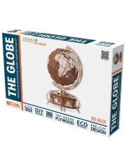Дървен 3D глобус за сглобяване EWA