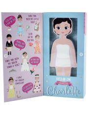 Дървена кукла за преобличане Floss & Rock, Magnetic Dress up Doll - Charlotte