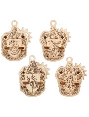 3D дървени пъзели Ugears Хари Потър - Домовете на Хогуортс, 4 бр.