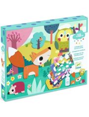 Творчески комплект Djeco: Направи колажи My first collages