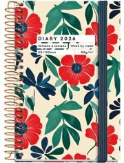 Джобен седмичен тефтер - органайзер Miquelrius Natura Anémona 2026