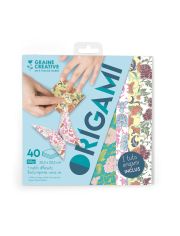 Хартия за оригами Graine Creative в пастелни цветове, 40 листа