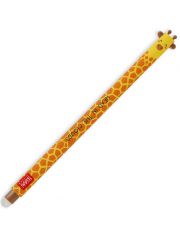 Изтриваема гел химикалка Legami Giraffe с капачка и гумичка