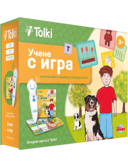 Интерактивен комплект Tolki: Говореща писалка с книга „Учене с игра“