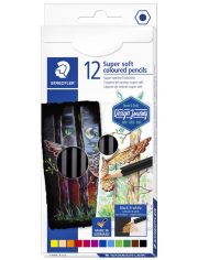 Комплект цветни моливи Staedtler Design Journey Super Soft, 12 цвята