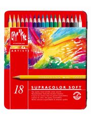 Комплект цветни моливи Caran d'Ache Supracolor, 18 цвята