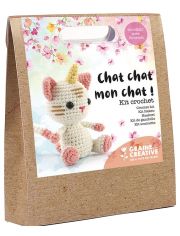 Комплект за плетене Амигуруми Graine Creative - Котка Еднорог 15 см.