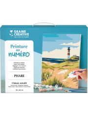 Комплект за рисуване по номера Graine Creative - Фар 30 x 40 см.